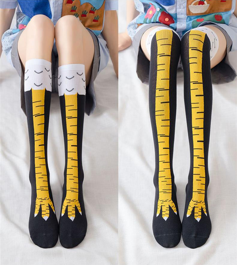 Funny Chicken Leg Socks - 1/2paris Men Funny 3D Chicken Socks