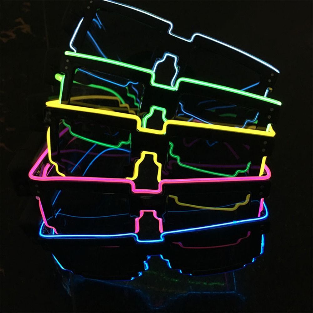 Glow In The Dark Party Glasses - Novel Mosaic LED Glasses Wireless LED