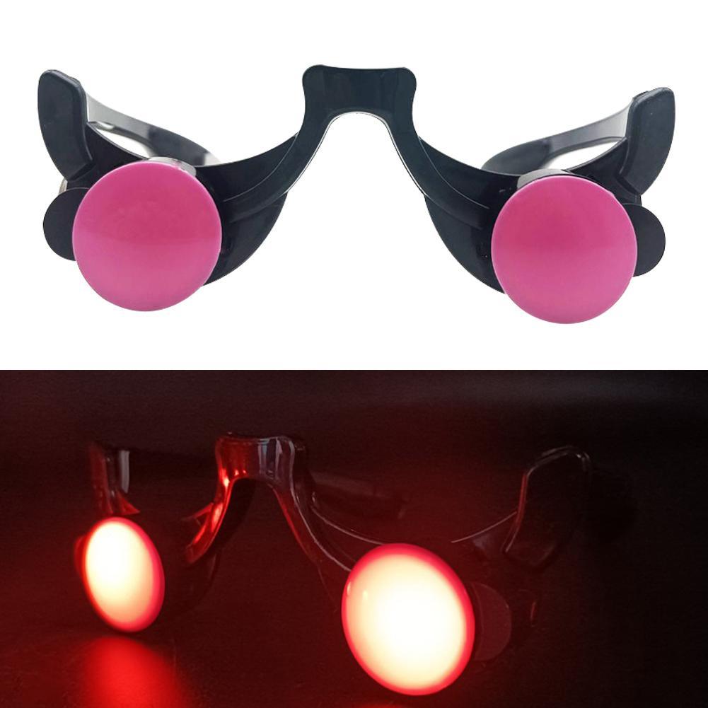 Glow In The Dark Party Glasses - LED Luminous Glow Glasses Funny Red