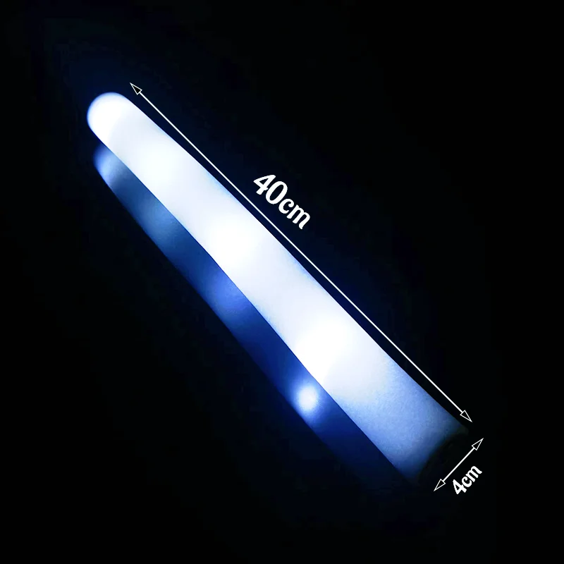 20/30pcs LED White Foam Glow S - Flashing Led Foam Sticks Party review and price