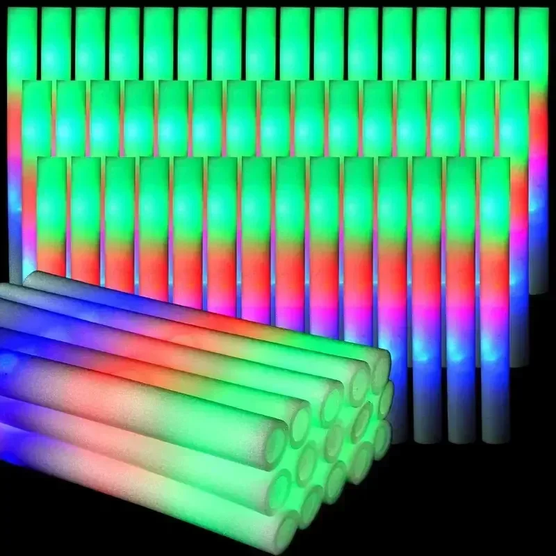 30Pcs Foam Glow Sticks with 3  - Flashing Led Foam Sticks Party review and price