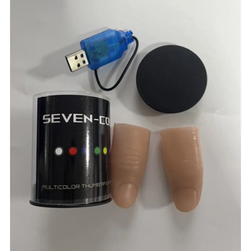 Seven Colors LED Light Thumb M - Thumb Tip Magic Trick Set review and price