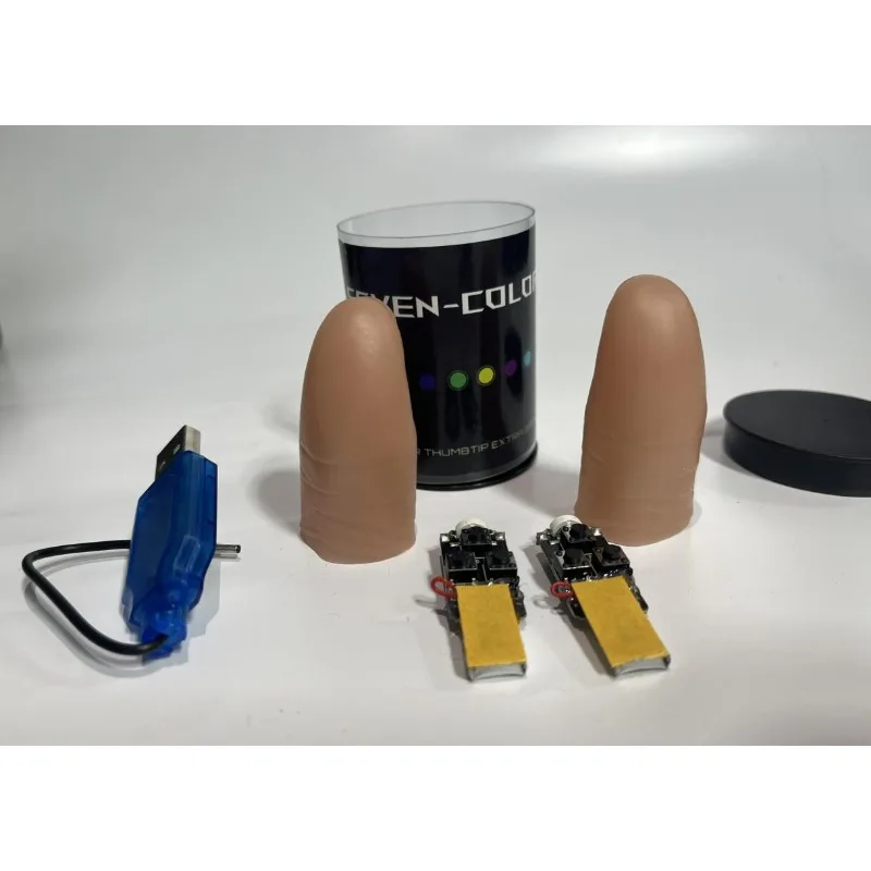 Seven Colors LED Light Thumb M - Thumb Tip Magic Trick Set review and price