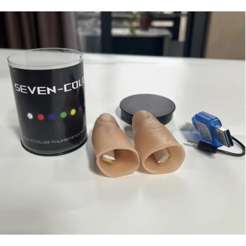 Seven Colors LED Light Thumb M - Thumb Tip Magic Trick Set review and price