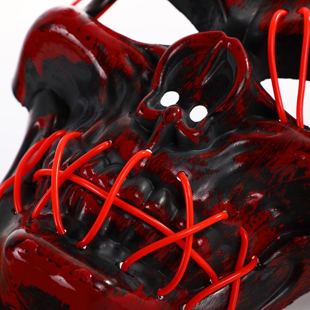 Gothic Halloween Skull Glowing - Led Purge Mask Halloween review and price