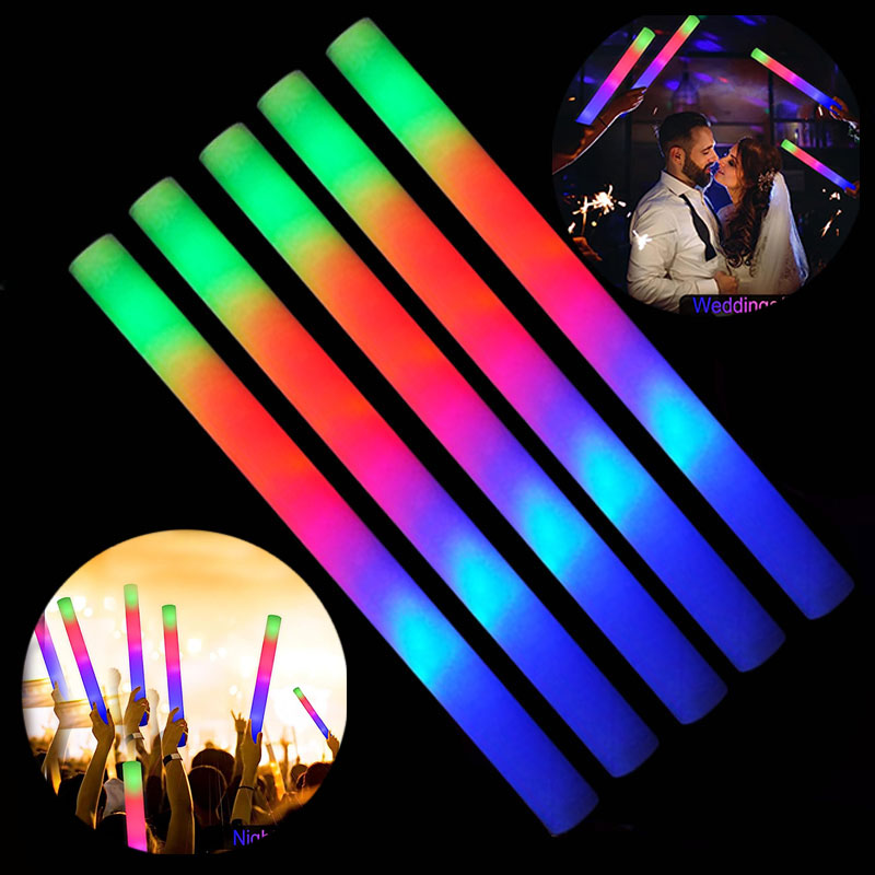 30/60pcs LED Glow Foam Stick F - Flashing Led Foam Sticks Party review and price
