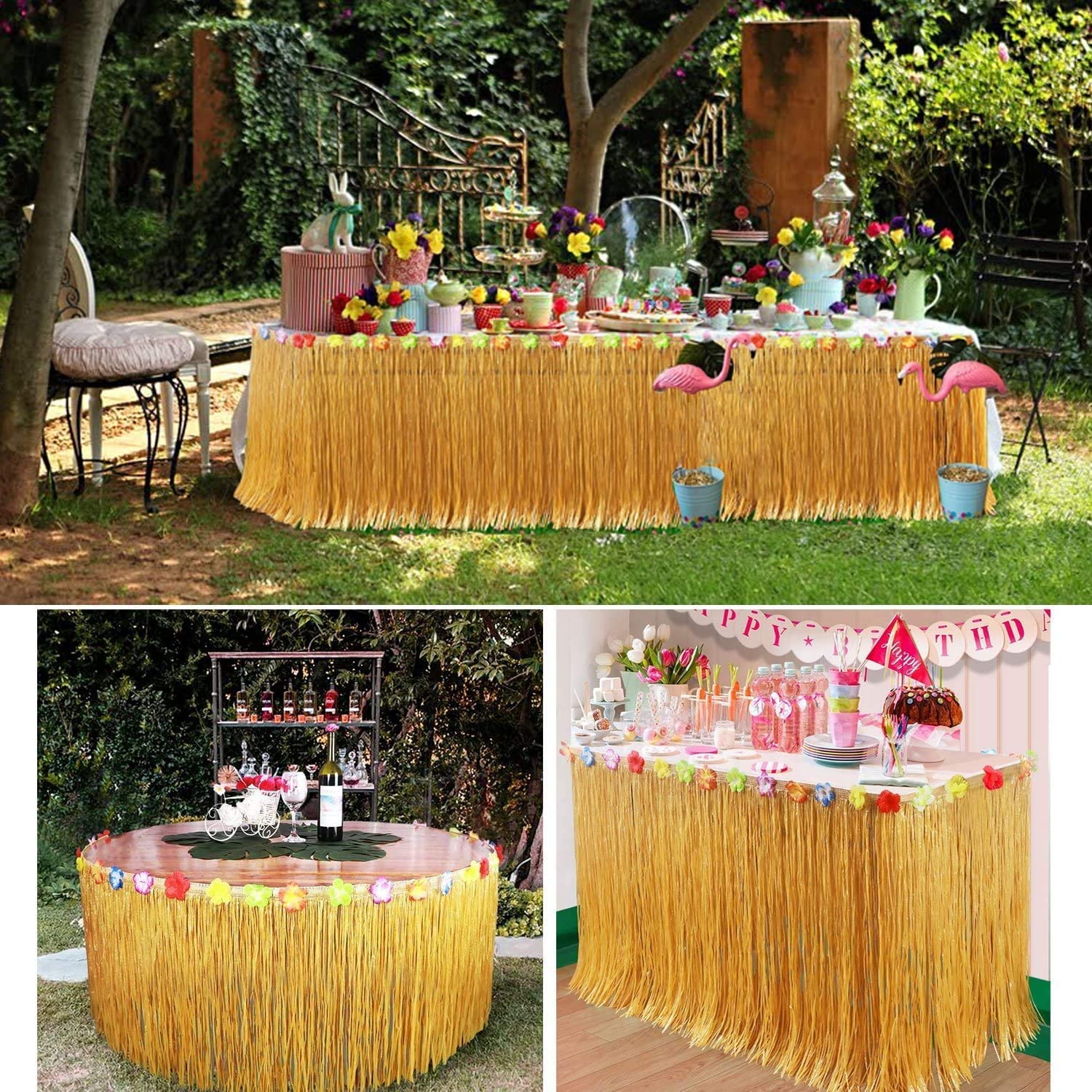 Straw Color Luau Grass Table S - Glow In The Dark Party Glasses review and price