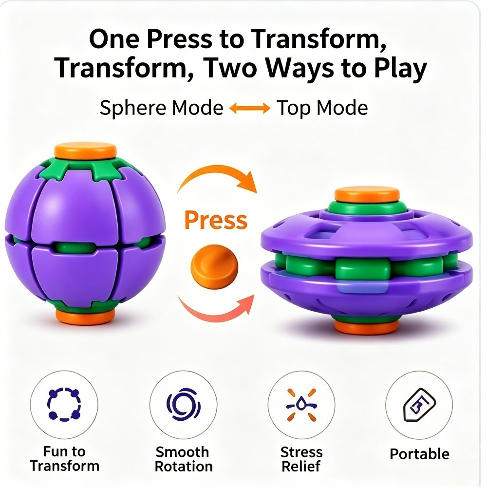 Transforming Fidget Spinner Ba - Novelty Gifts review and price
