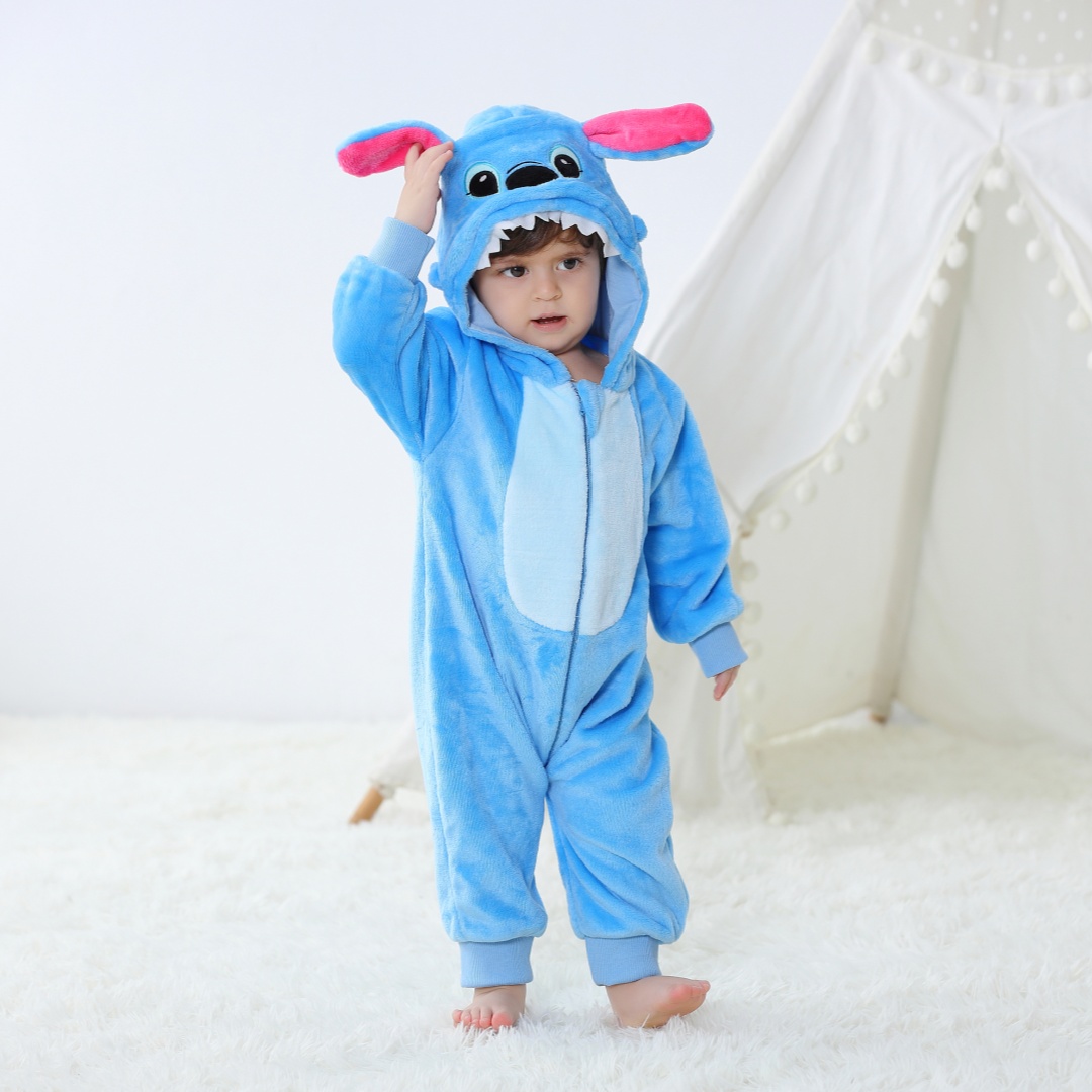 Baby Kigurumi Stitch Cartoon R - Spiderman Jumpsuit Kids review and price