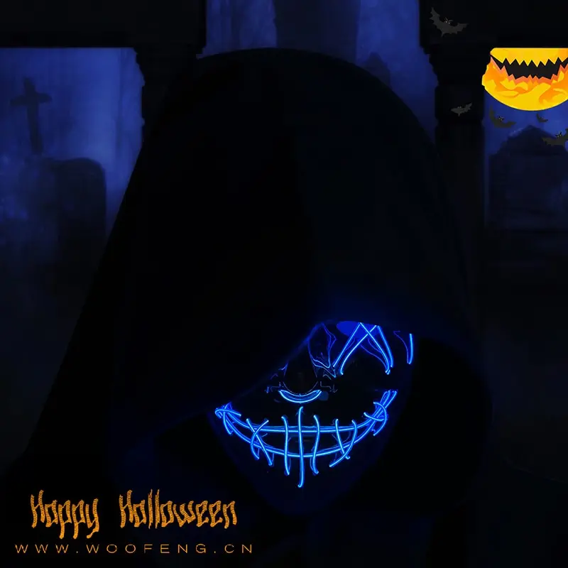 Hot Sale Halloween Glowing Sca - Led Purge Mask Halloween review and price