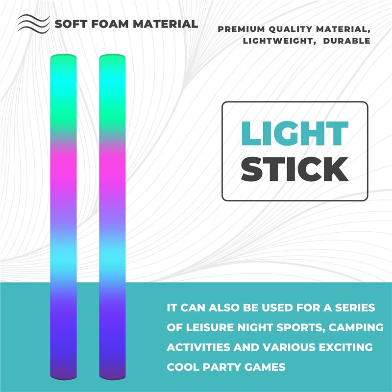A68P-12Pcs Light Up Foam Stick - Flashing Led Foam Sticks Party review and price