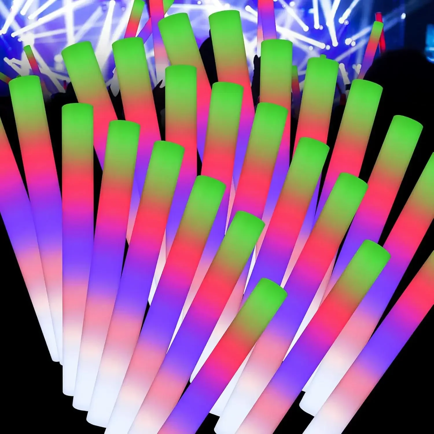 50PCS Led Foam Glow Sticks Chr - Flashing Led Foam Sticks Party review and price