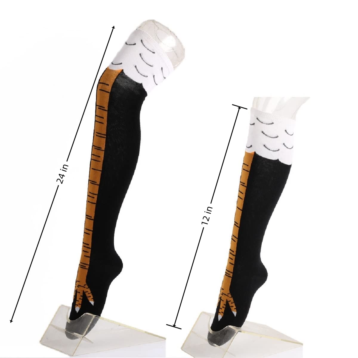 1/2pairs Chicken Feet Print Th - Funny Chicken Leg Socks review and price