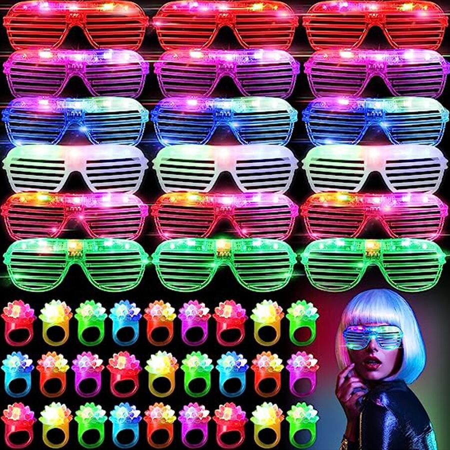 10-50PCS LED Glasses Light Up  - Glow In The Dark Party Glasses review and price