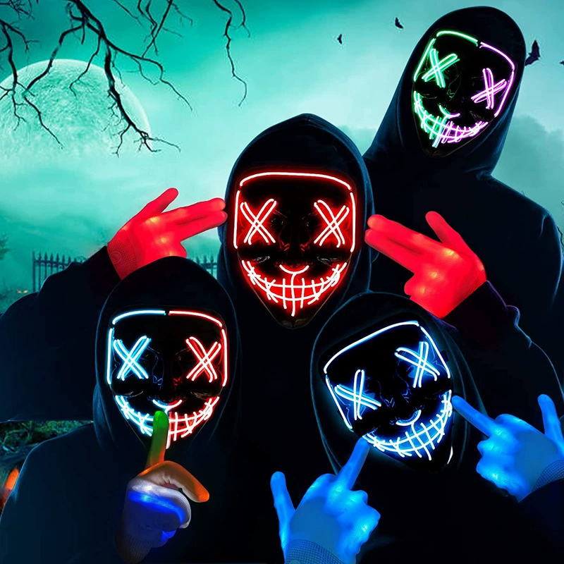 Wireless Neon LED Purge Mask G - Led Purge Mask Halloween review and price