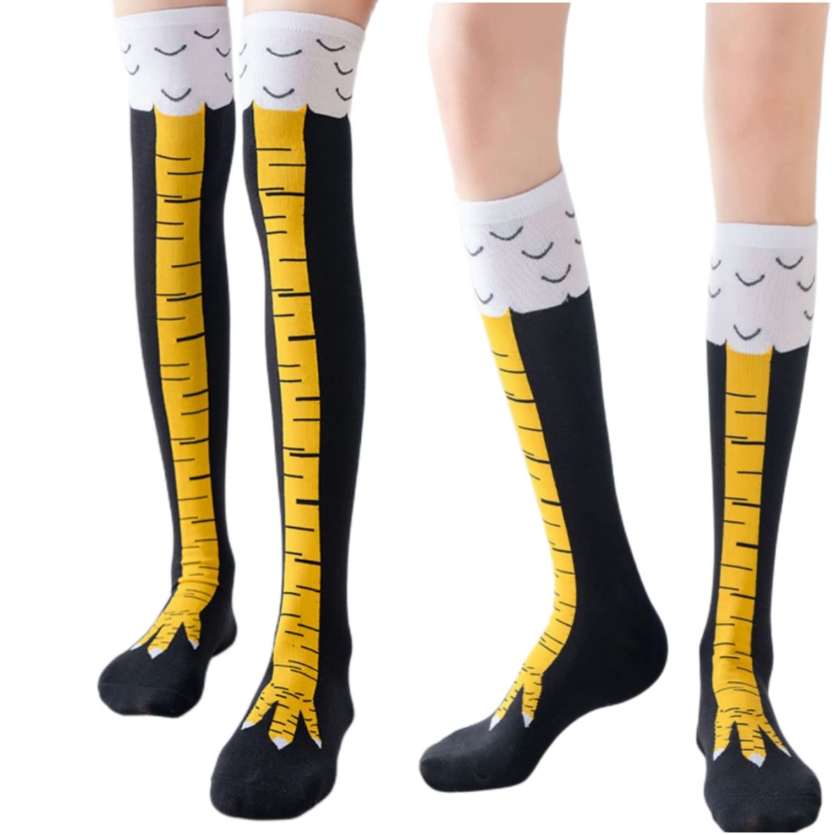 1/2pairs Chicken Feet Print Th - Funny Chicken Leg Socks review and price