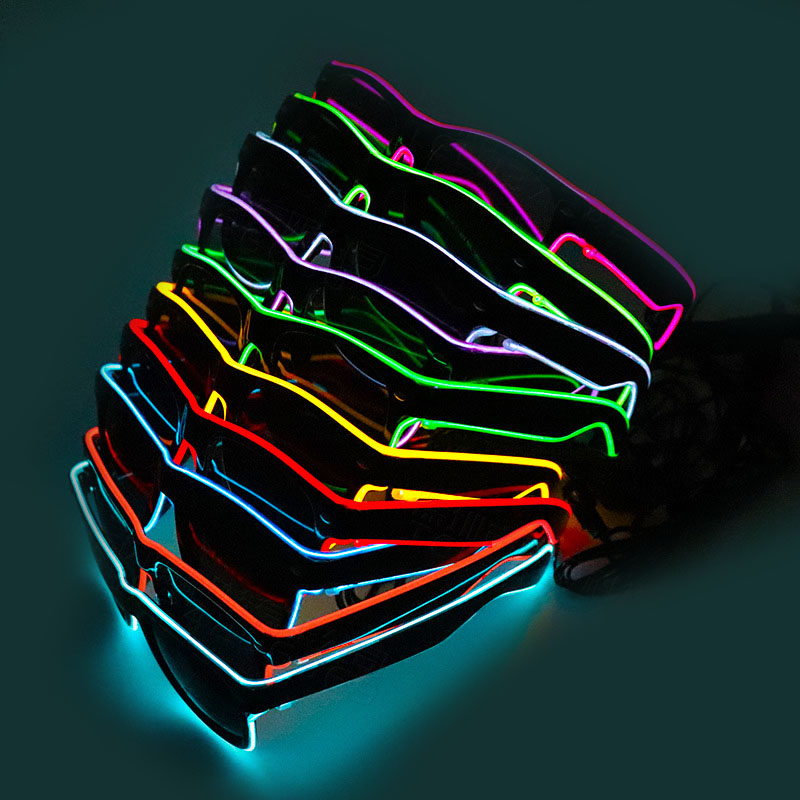NEW Led Glasses Lights Rave Pa - Glow In The Dark Party Glasses review and price