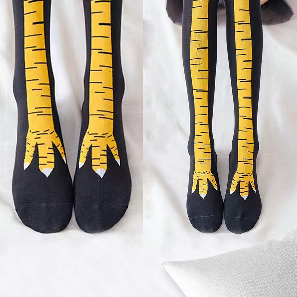 1/2/5/10 Pairs Women Knee High - Funny Chicken Leg Socks review and price