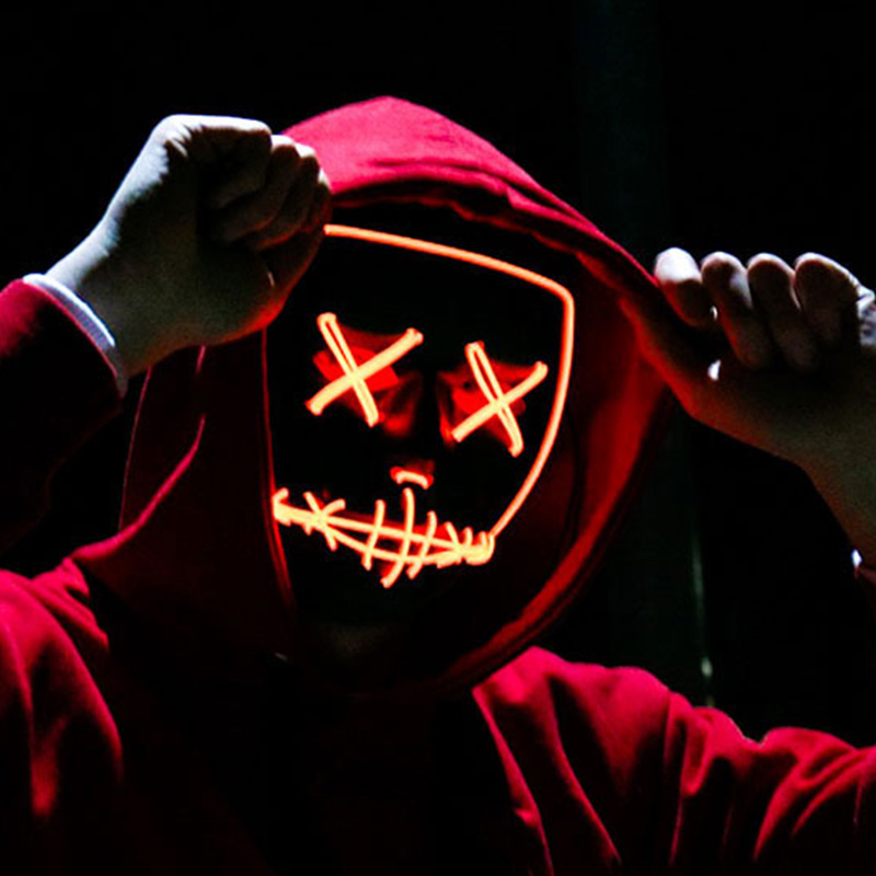 Halloween Scary Vendetta Mask  - Led Purge Mask Halloween review and price