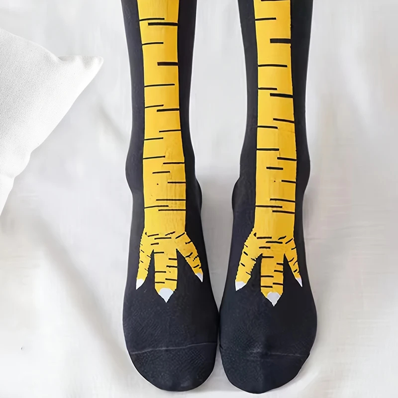1/5/15 Pairs Women Knee High S - Funny Chicken Leg Socks review and price