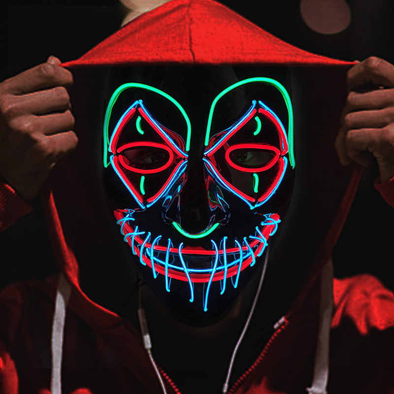 LED Killer Mask Halloween Danc - Led Purge Mask Halloween review and price