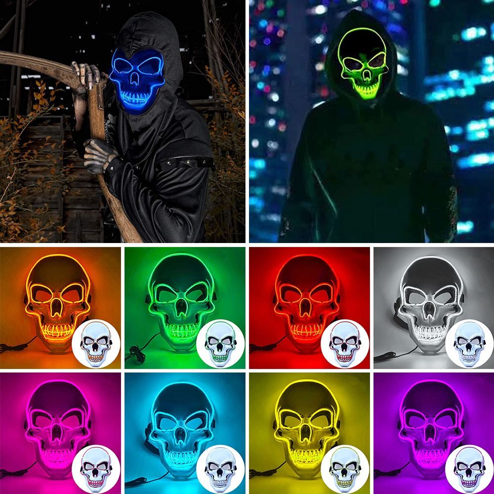 Fashion Horror Halloween Skull - Led Purge Mask Halloween review and price