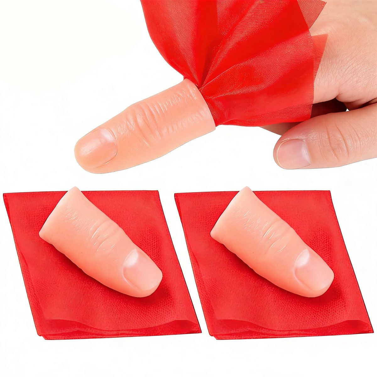 3set Scarf-Vanish Magic Thumb  - Thumb Tip Magic Trick Set review and price