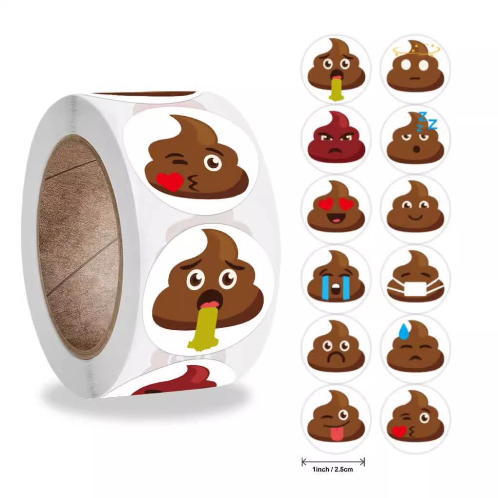 100-500pcs Funny Poop Cartoon  - Prank Toys review and price