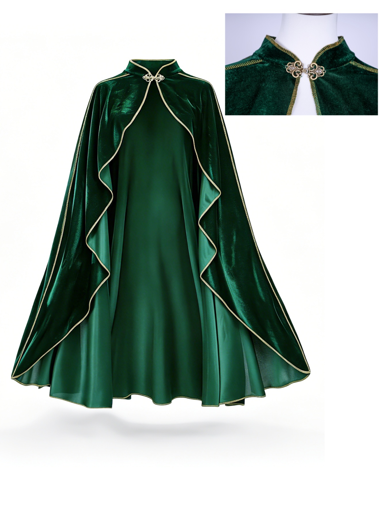 Women Vintage Green Velvet Cap - Medieval Renaissance Dress Women review and price