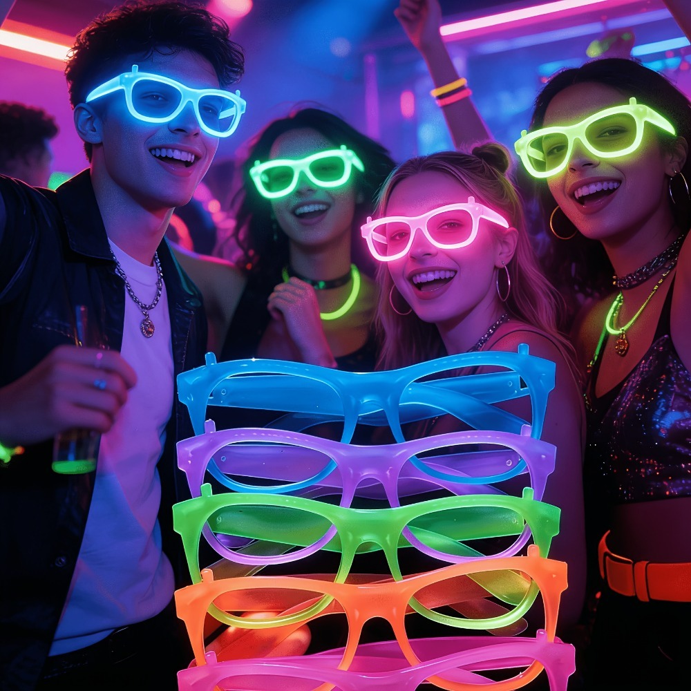 5/12pcs UV Glow in The Dark Gl - Glow In The Dark Party Glasses review and price