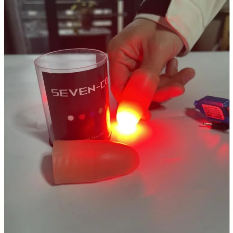 Seven Colors LED Light Thumb T - Thumb Tip Magic Trick Set review and price