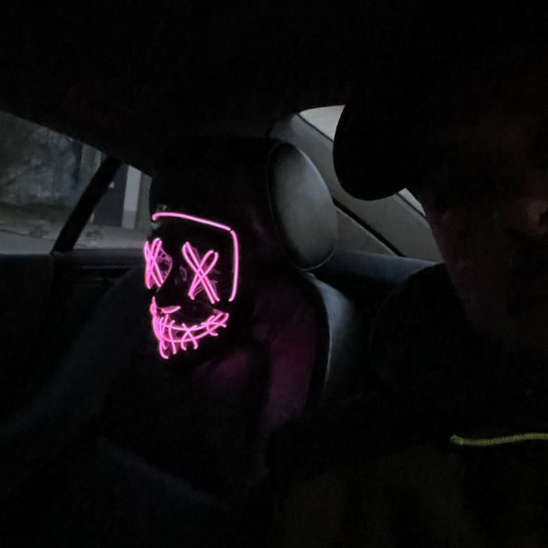 Wireless LED Mask Halloween Pa - Led Purge Mask Halloween review and price