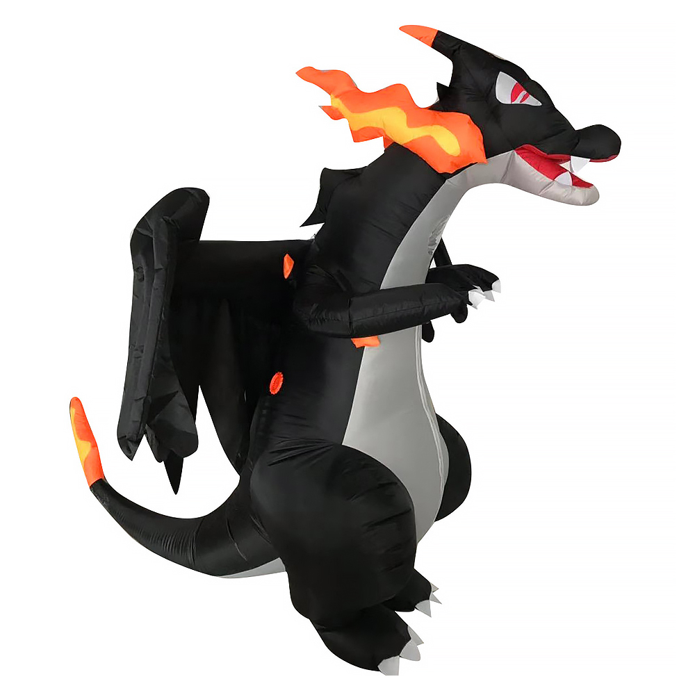 Adult Inflatable Black A fire- - Inflatable Dinosaur Costume Adult review and price