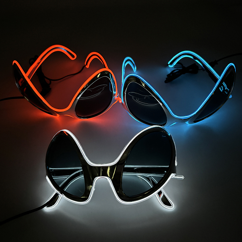 Cool Light Up LED Alien Glasse - Glow In The Dark Party Glasses review and price