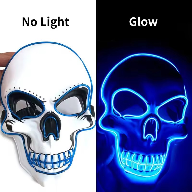 Neon Mask Led Light Up Party M - Led Purge Mask Halloween review and price