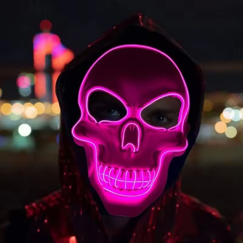 Neon Mask Led Light Up Party M - Led Purge Mask Halloween review and price